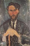 Amedeo Modigliani Leopold Zborowski a la canne (mk38) France oil painting artist